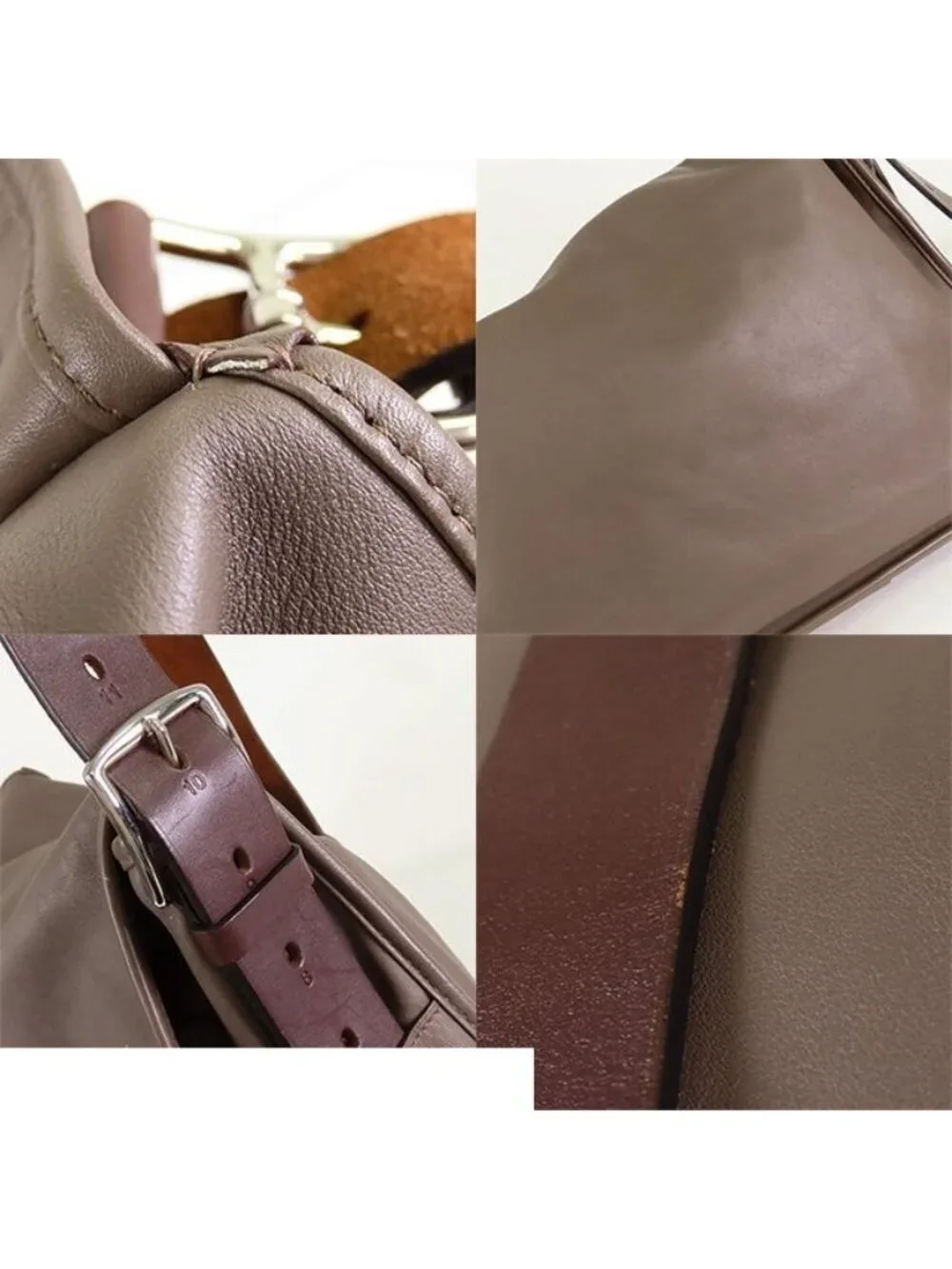 Hermes Barda 43 Gray Silver Sikkim Messengerbag Shoulder Bag
